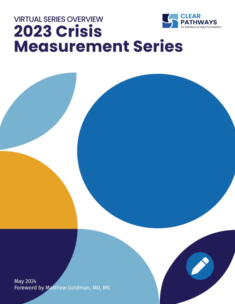 Cover of the 2023 Crisis Measurement Series: Virtual Series Overview document